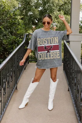 BOSTON COLLEGE EAGLES ON THE BALL MINI RHINESTONE SHORT SLEEVE CLASSIC TEE