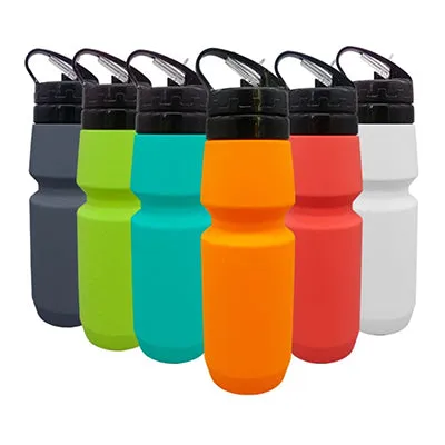 BPA Free Silicone Collapsible Sports Bottle 750ml