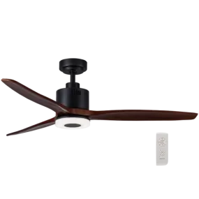 Bright Star Lighting FCF044 BK/WOOD Ceiling Fan