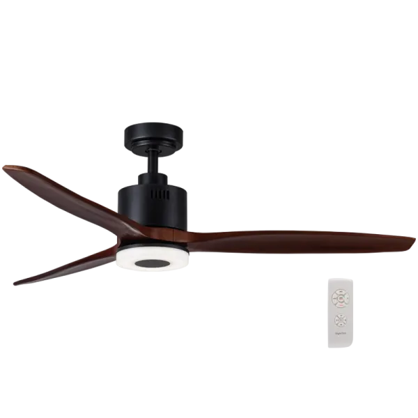 Bright Star Lighting FCF044 BK/WOOD Ceiling Fan