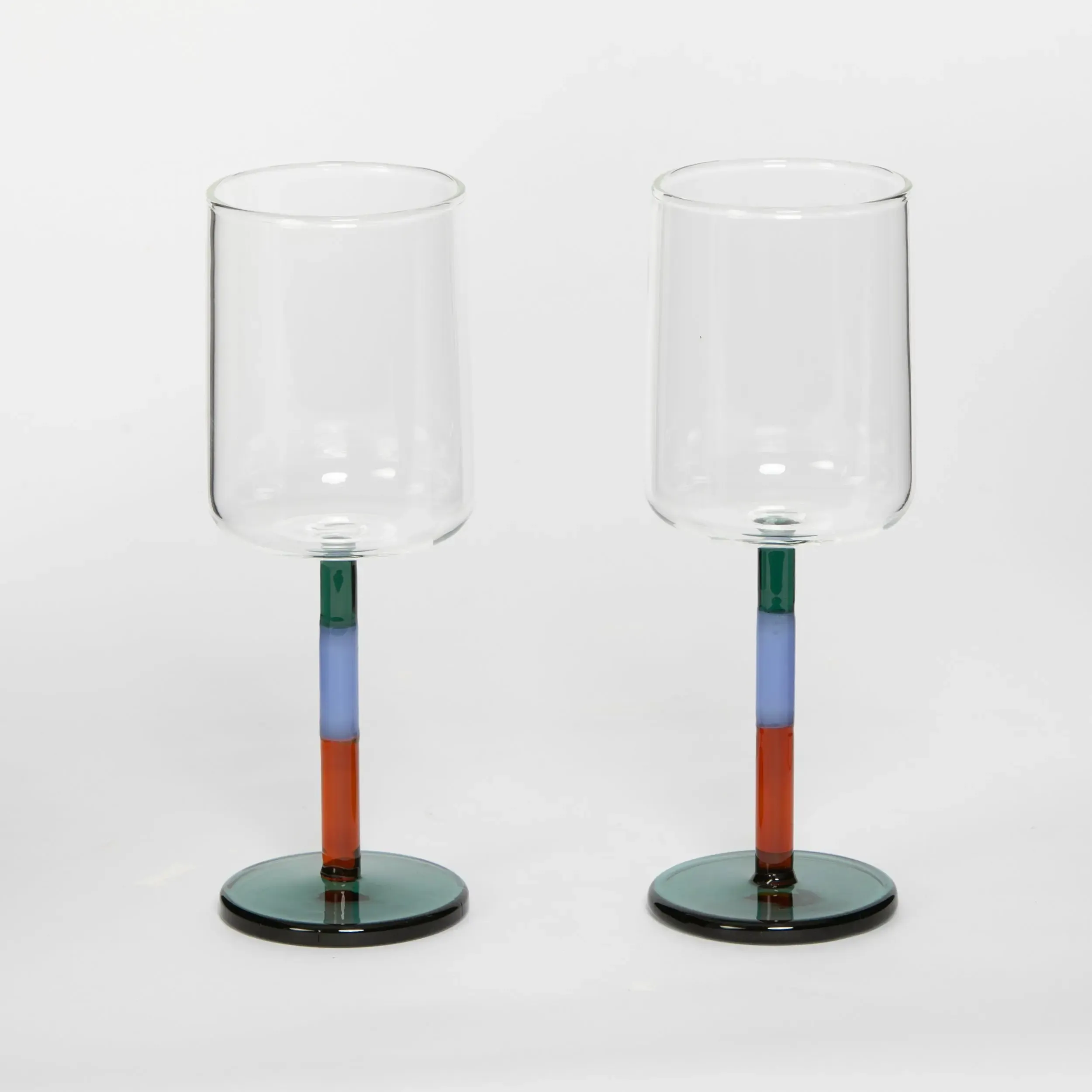 Byblos Wine Glass Set of 2 Blue/Amber