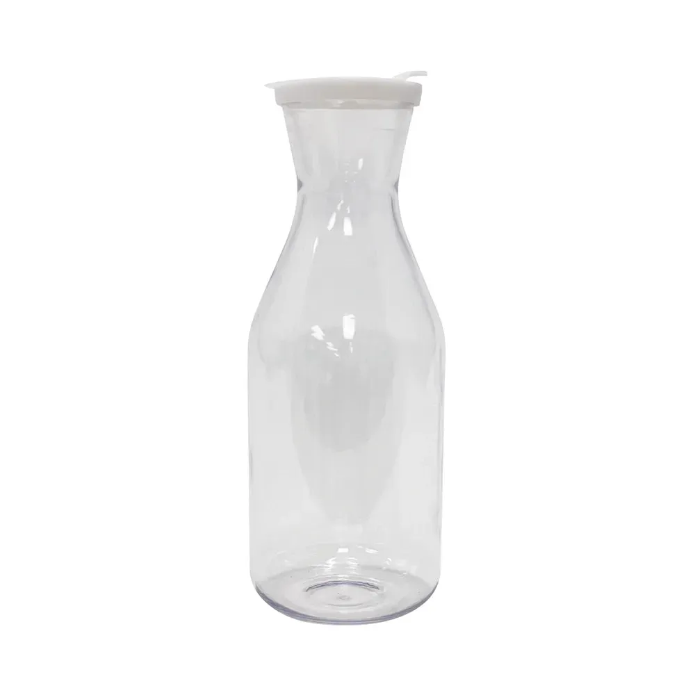 CAC China DCTL-16 Decanter Beverage Plastic W/ Cover Clear 1.6QT /Each