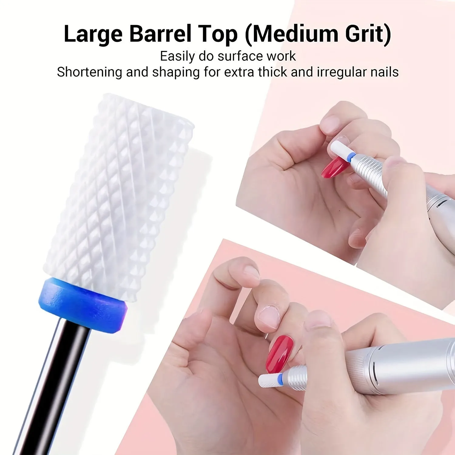 Ceramic Nail Drill Bits Set for Professional ManicuresPedicures