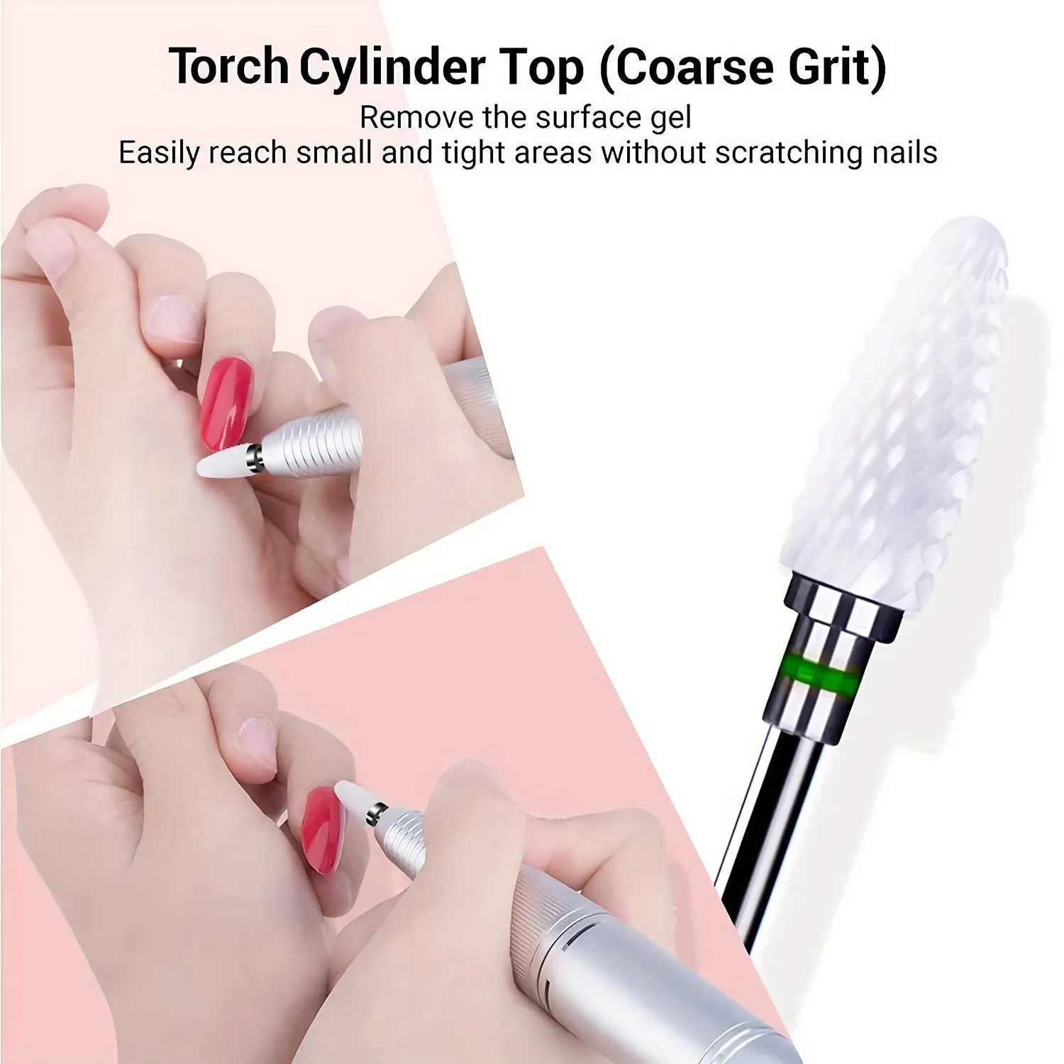 Ceramic Nail Drill Bits Set for Professional ManicuresPedicures