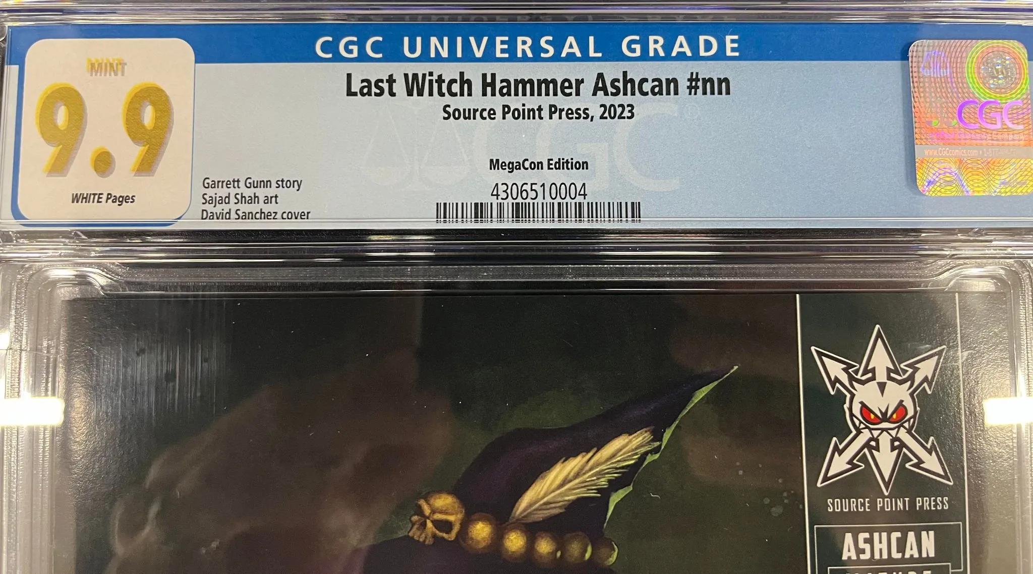 CGC 9.9 Last Witch Hammer Ashcan #nn MegaCon Edition