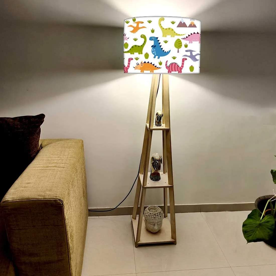 Child Bedroom Floor Standing Lamps Light - Cute Dinosaur