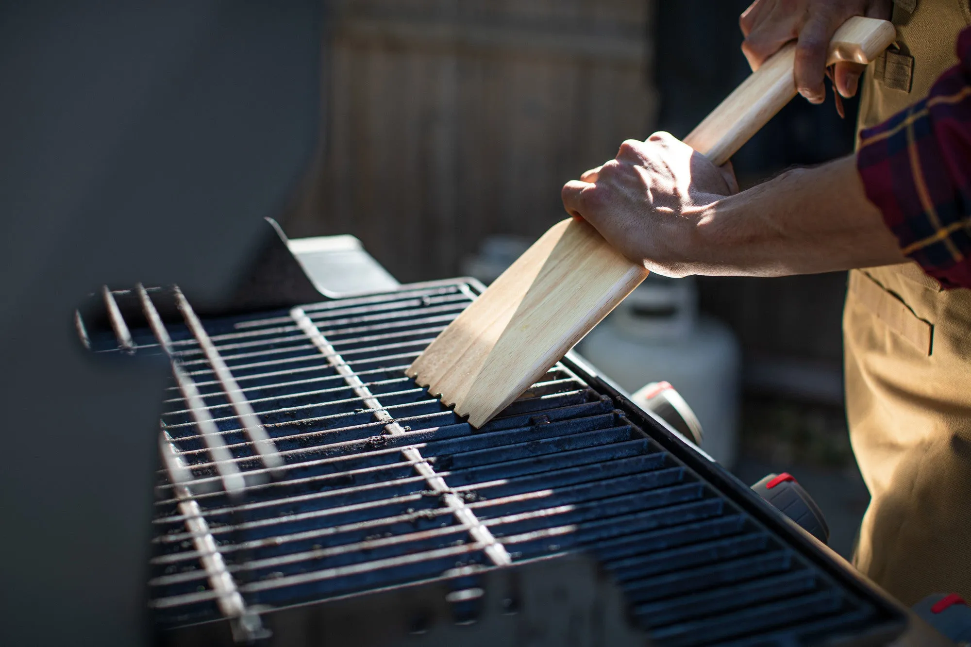 Clemson Tigers - Hardwood BBQ Grill Scraper with Bottle Opener