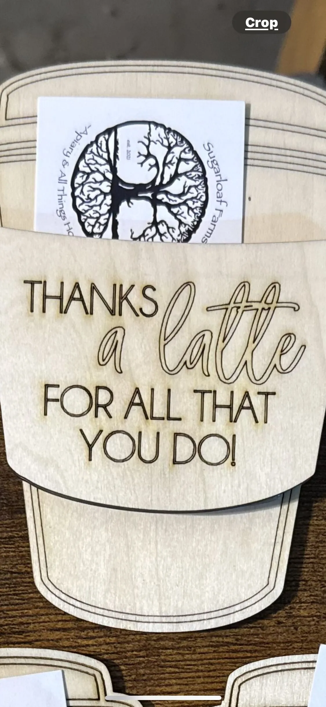 Coffee Cup - Thank you Gift Card Holder