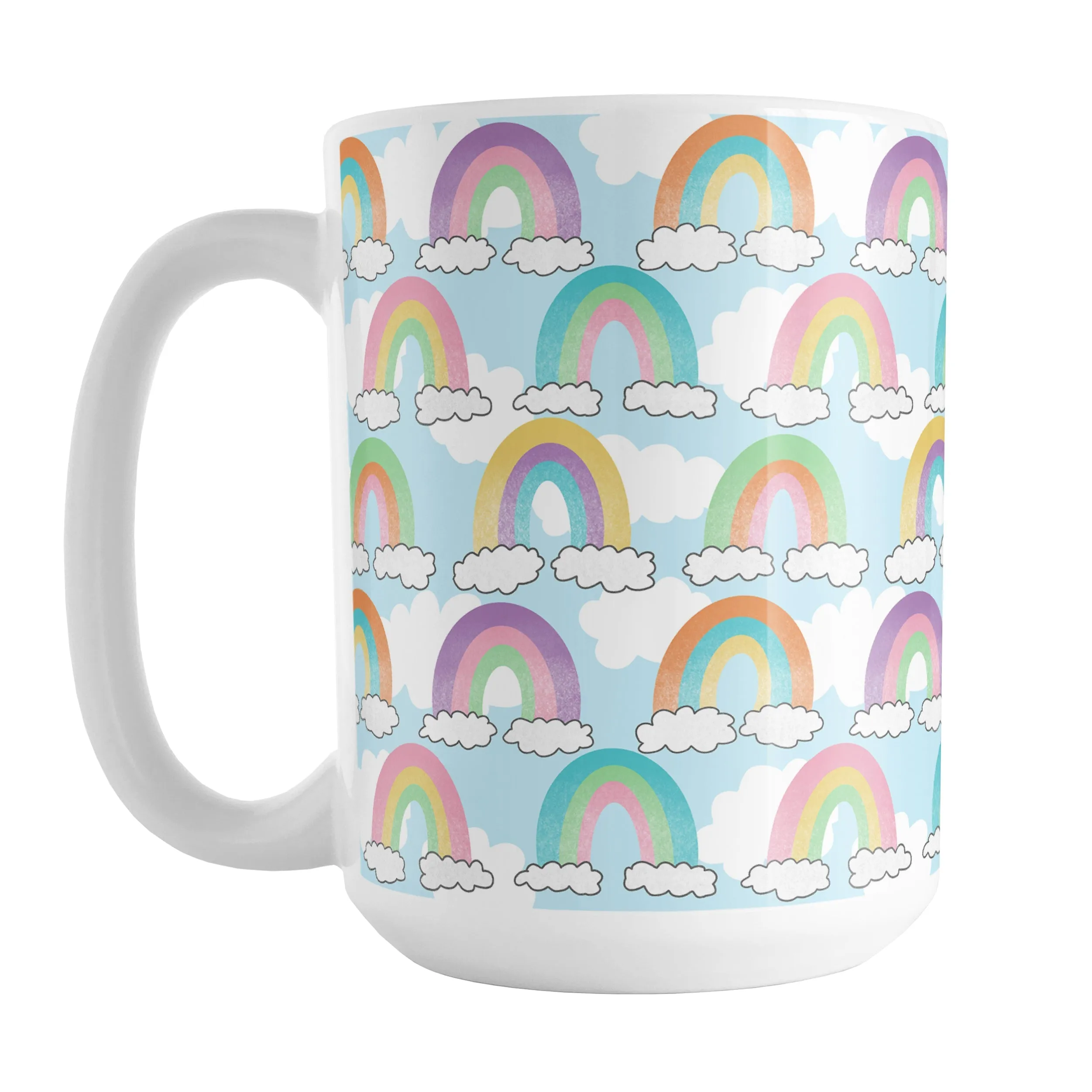 Colorful Rainbows Sky Pattern Mug