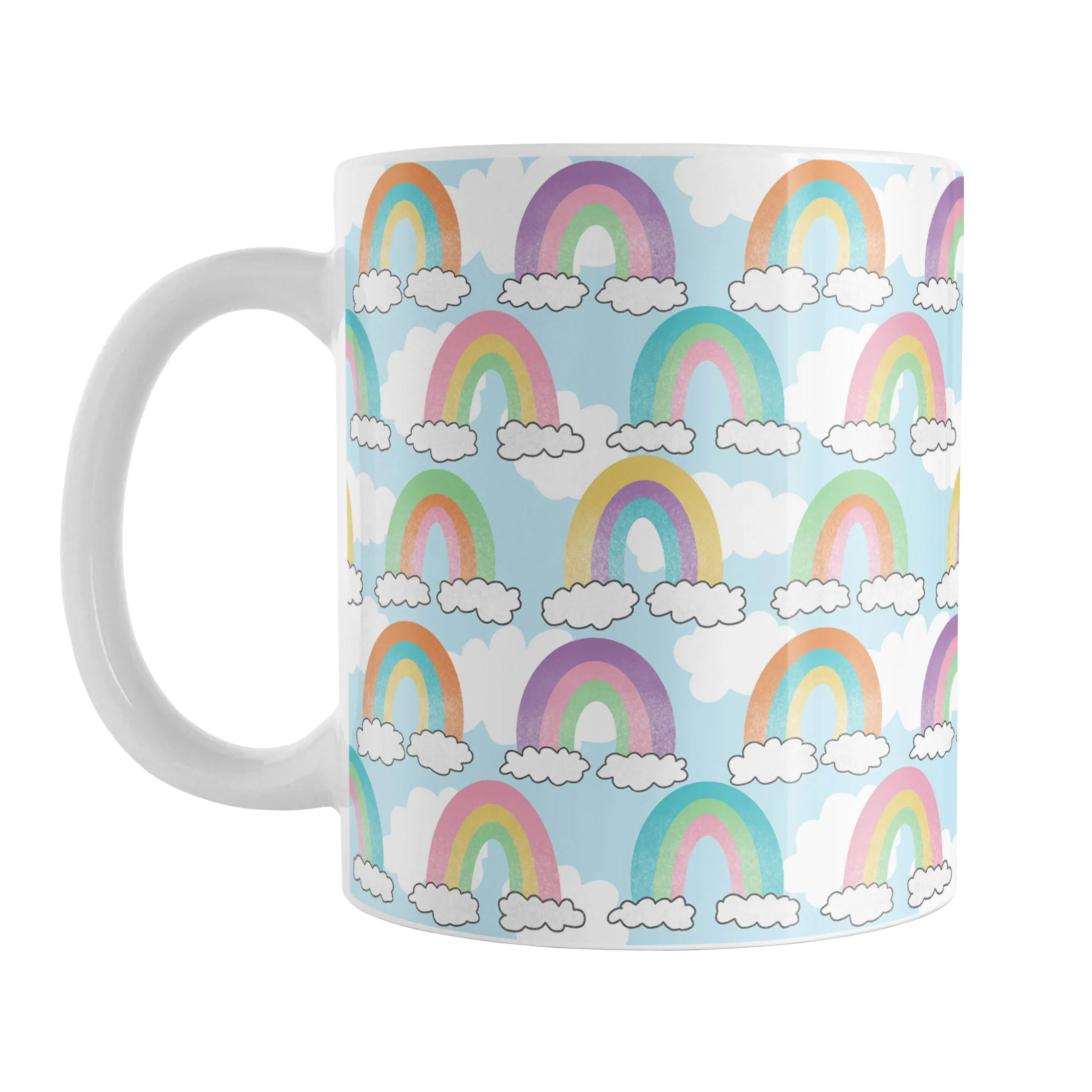 Colorful Rainbows Sky Pattern Mug