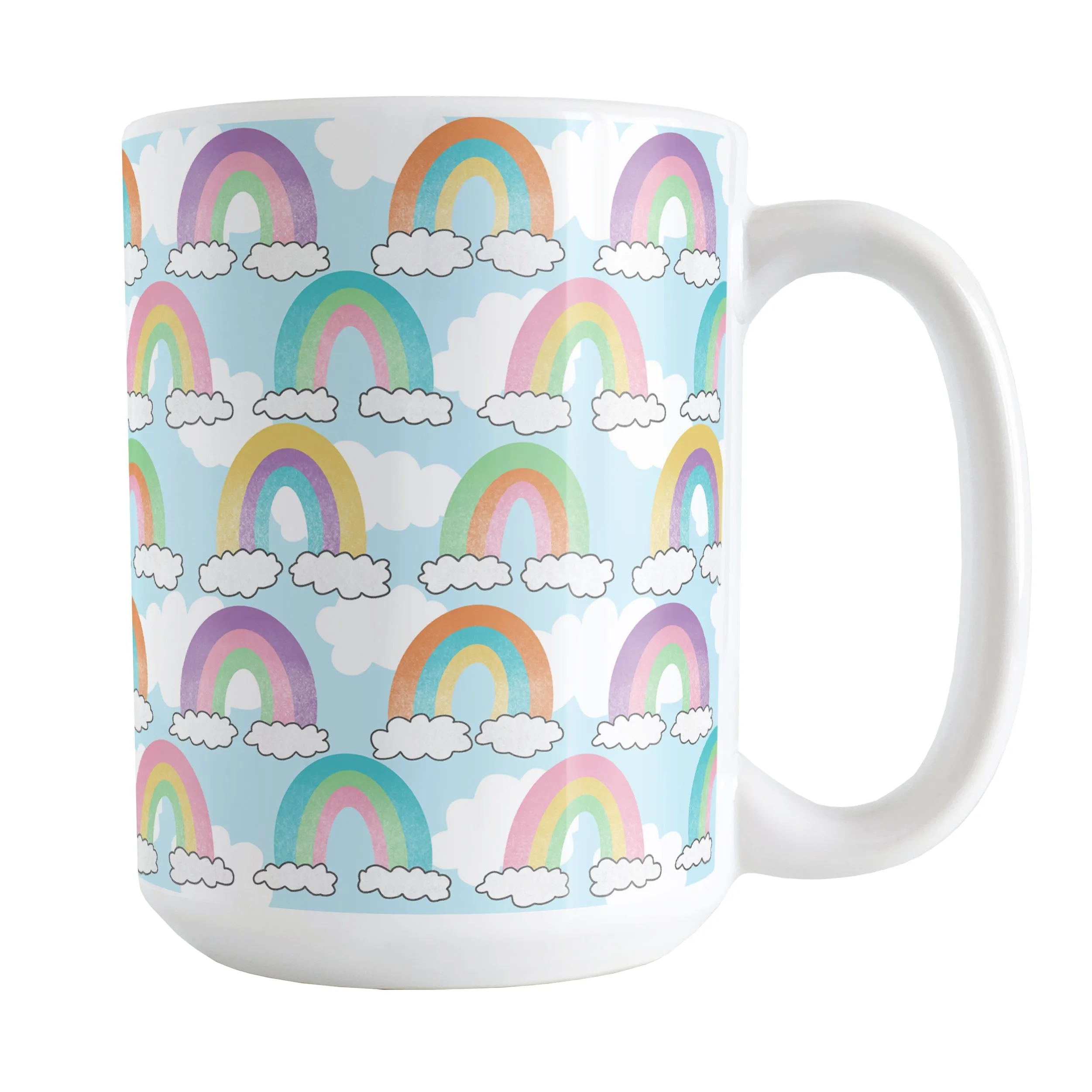 Colorful Rainbows Sky Pattern Mug