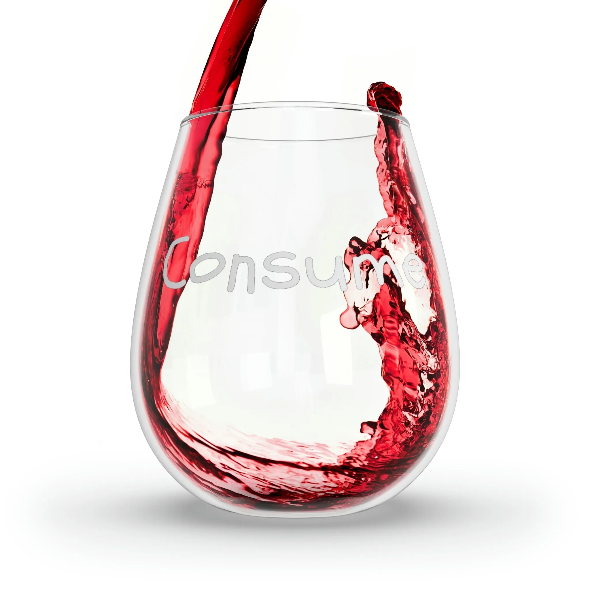 Consume - Stemless Wine Glass, 11.75oz