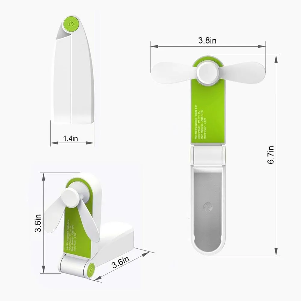 Convenient portable mini USB fan / pocket fan