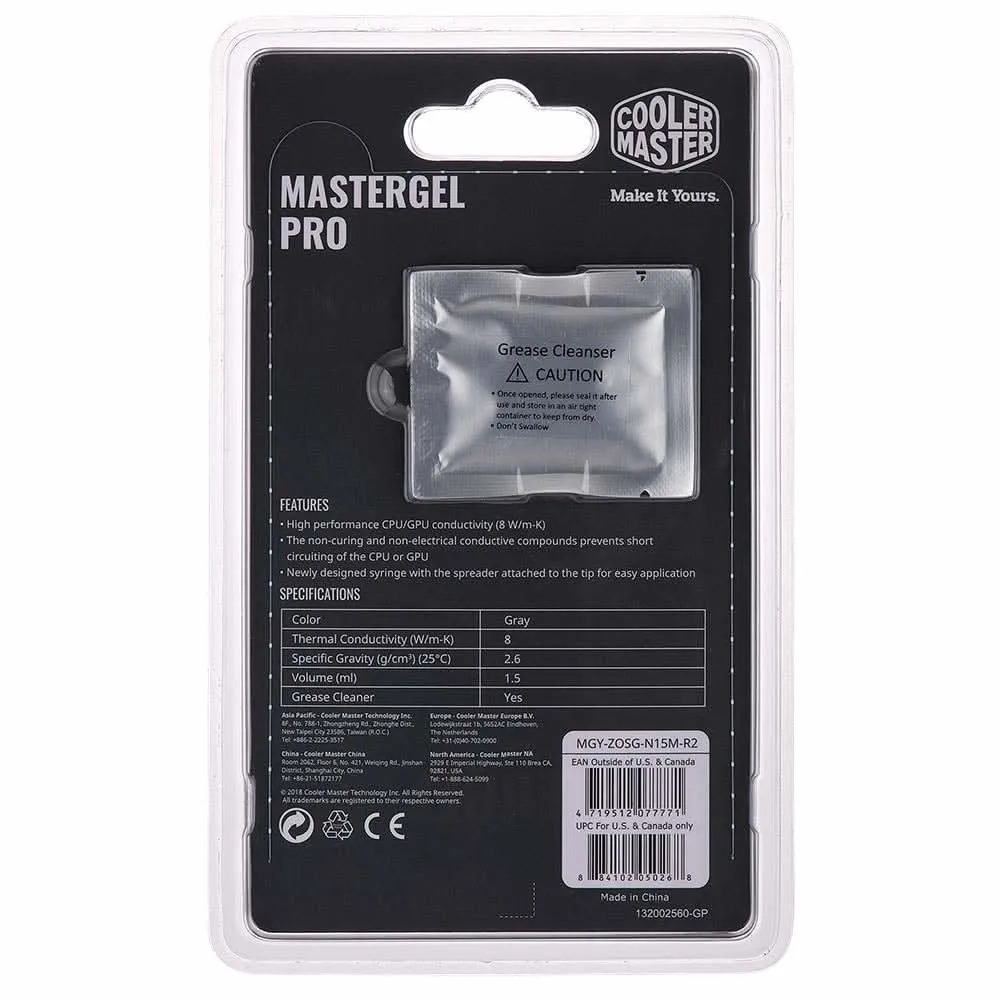 COOLER MASTER MASTERGEL PRO THERMAL COMPOUND PASTE