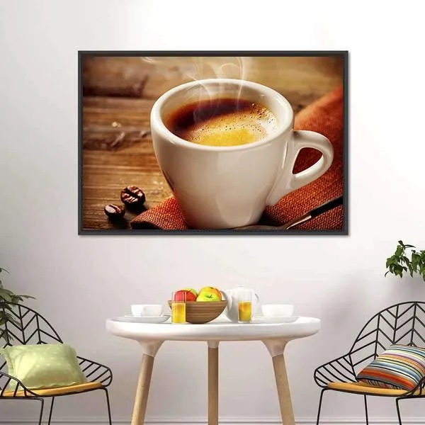 Cup Of Espresso Canvas Wall Art