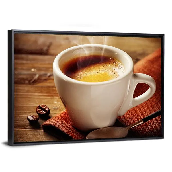 Cup Of Espresso Canvas Wall Art