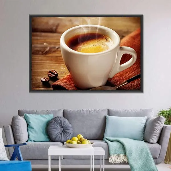 Cup Of Espresso Canvas Wall Art