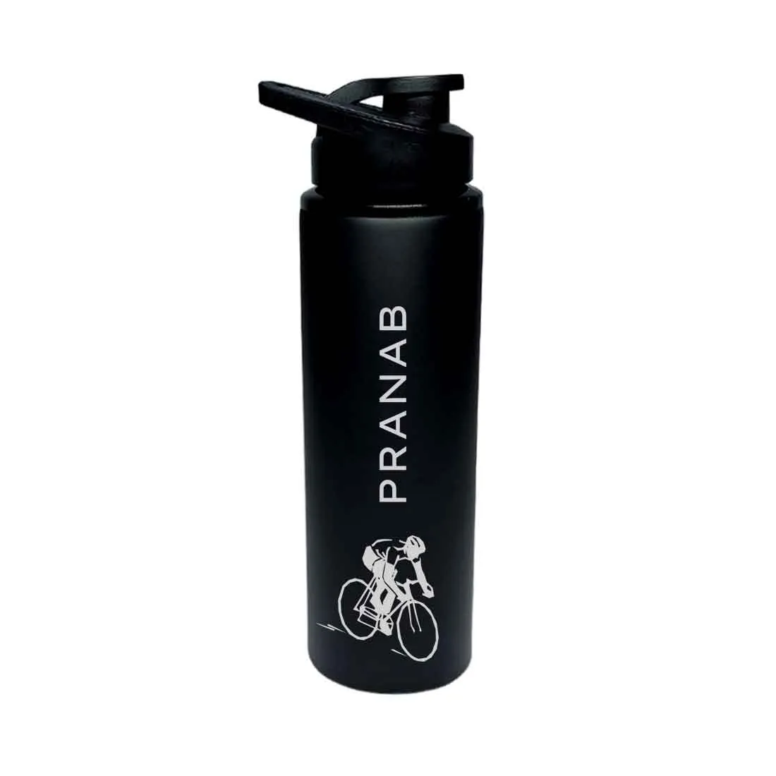 Custom Name Engraved Water Bottle for Fridge and Sports Use - Cycling