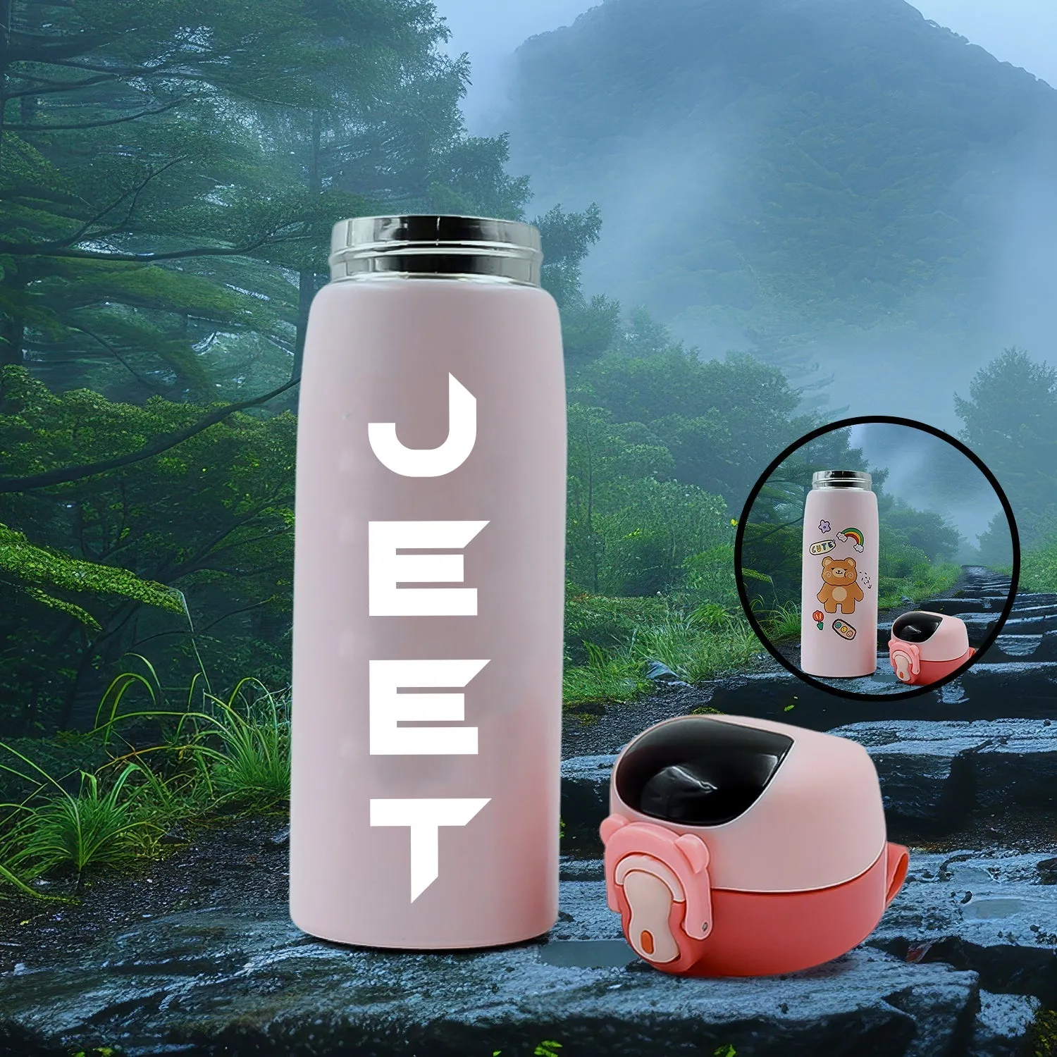 Customize Smart Vacuum Insulated Water Bottle with LED Temperature Display (450 ML Approx)