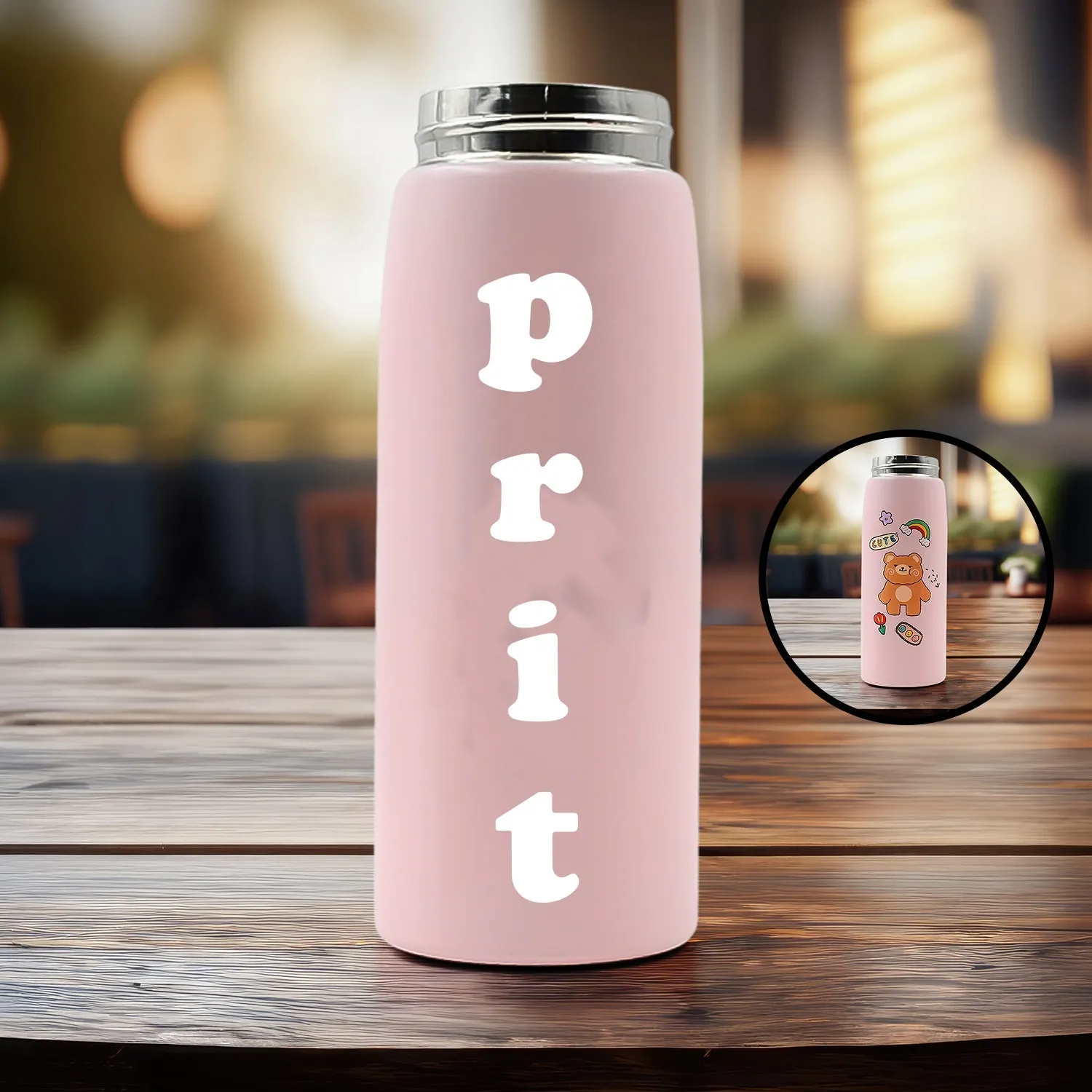 Customize Smart Vacuum Insulated Water Bottle with LED Temperature Display (450 ML Approx)