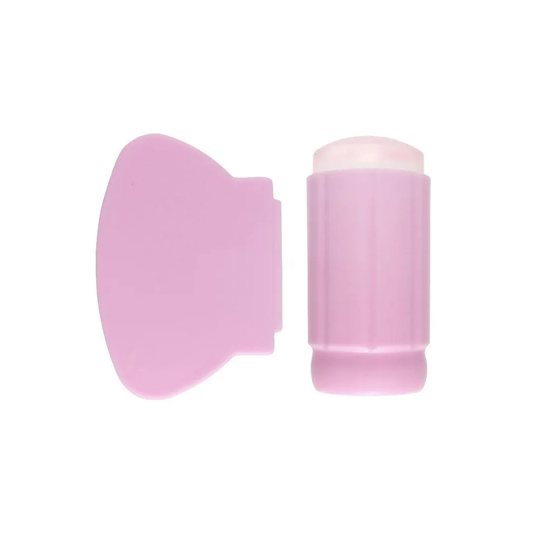 Daily Charme - Clear Jelly Stamper & Scraper Set - Pink