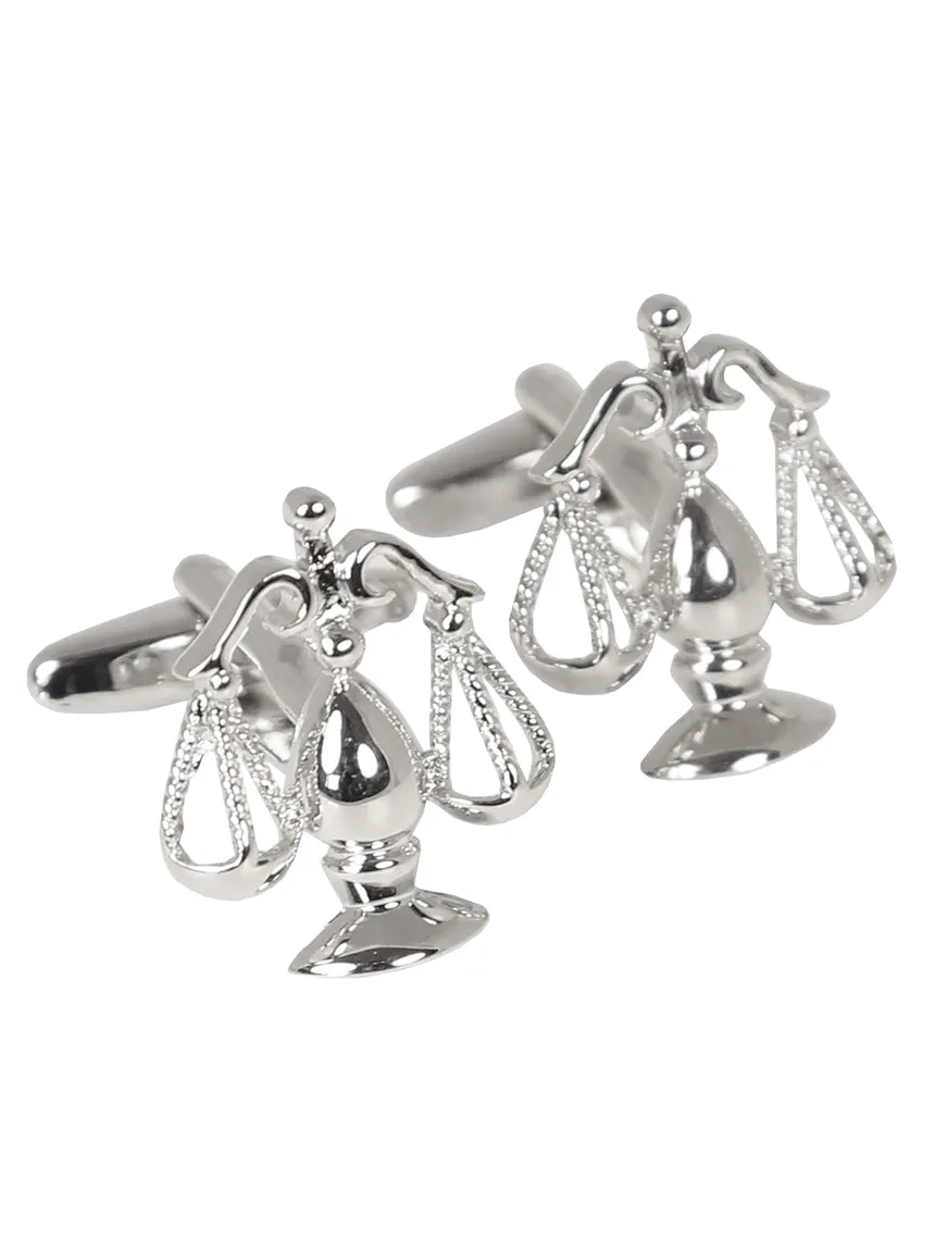 DÉCLIC Scales of Justice Cufflink - Silver