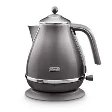 DELONGHI Icona Metallics KBOT3001.GY Jug Kettle – Grey