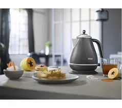 DELONGHI Icona Metallics KBOT3001.GY Jug Kettle – Grey