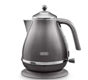 DELONGHI Icona Metallics KBOT3001.GY Jug Kettle – Grey