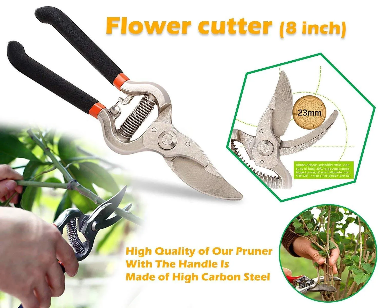 DeoDap Gardening Tools - Gardening Gloves and Flower Cutter/Scissor/Pruners