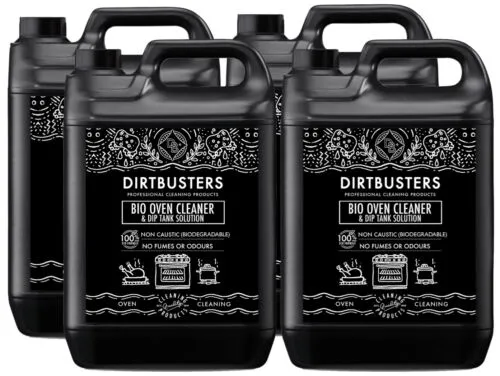 Dirtbusters Bio Oven Cleaner & Dip Tank Solution, Non Caustic Safe & Eco Friendly (5 Litre) TRADE