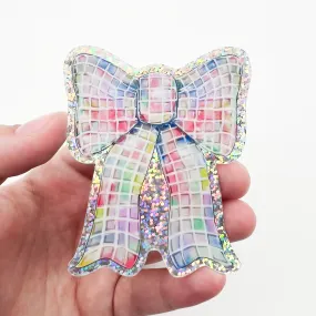 Disco Bow Holographic Sticker