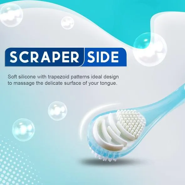 Double Side Tongue Cleaner Brush