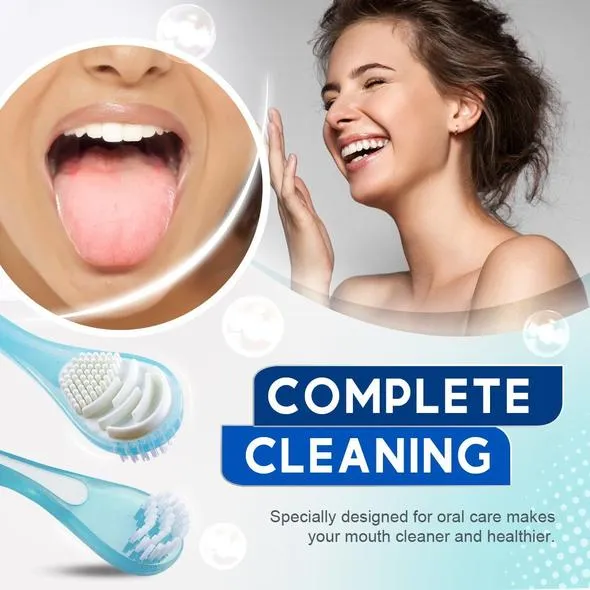 Double Side Tongue Cleaner Brush