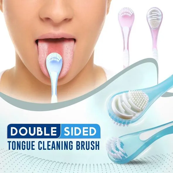 Double Side Tongue Cleaner Brush