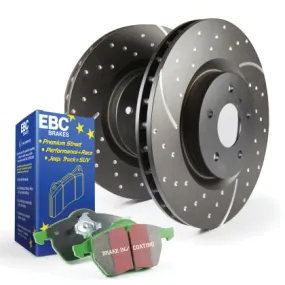 EBC Rotors & Pads Kit for Elise / Exige - GreenStuff Pads & Slotted/Dimpled Rotors