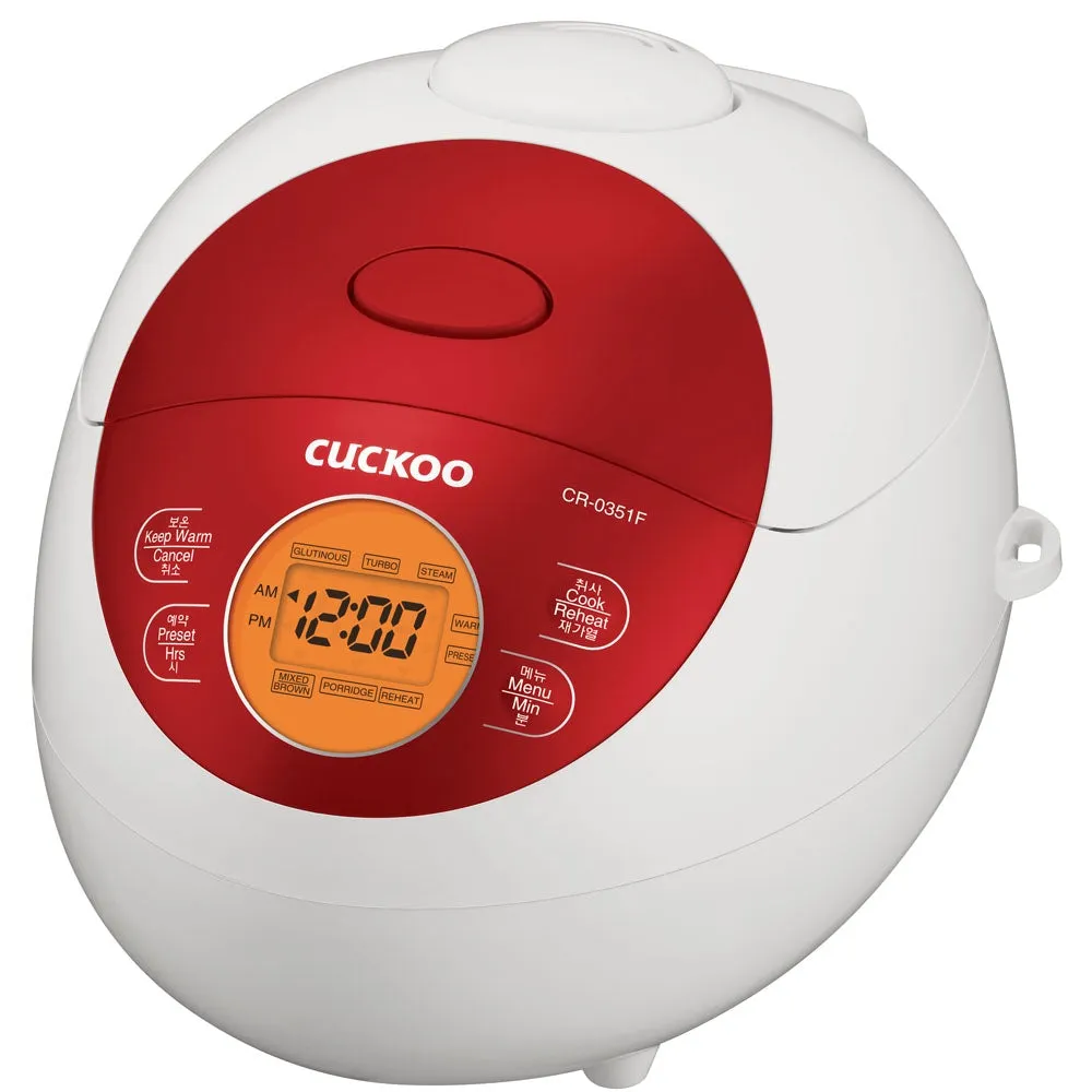 Electric Warmer Rice Cooker Red (CR-0351FR) 3 Cups