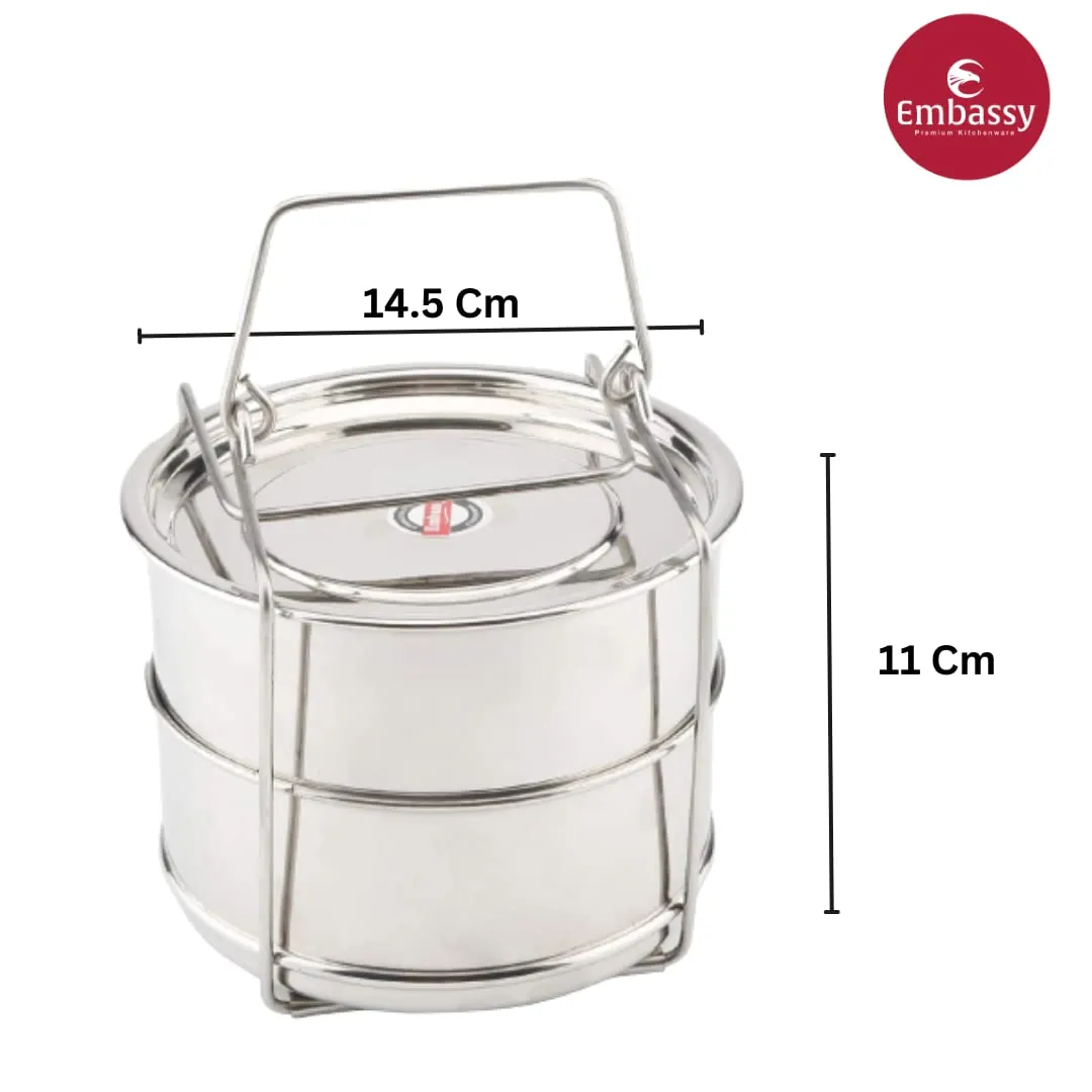 Embassy Stainless Steel Cooker Separator Suitable for 3 Ltrs Prestige Popular and Popular Plus Outer Lid Cookers (Steel)