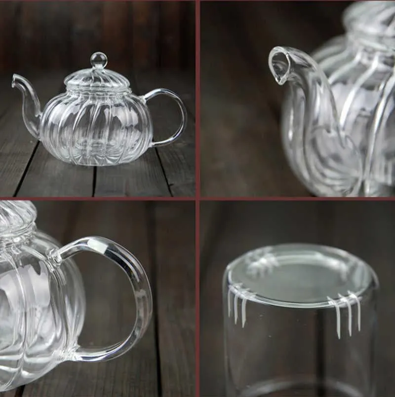 Exquisite Victorian Glass Kettle With Infuser - A Must-Have for Tea Lovers