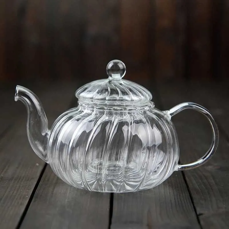 Exquisite Victorian Glass Kettle With Infuser - A Must-Have for Tea Lovers