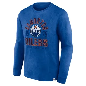 Fanatics Men's NHL Edmonton Oilers 2023 Snow Washed Long Sleeve Shirt