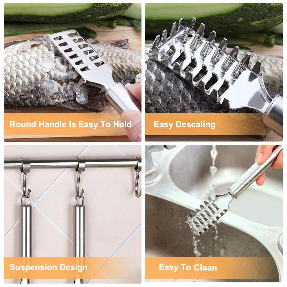 Fish Cleaning Scraping Scales Brush Graters Cleaner Scraper Tool