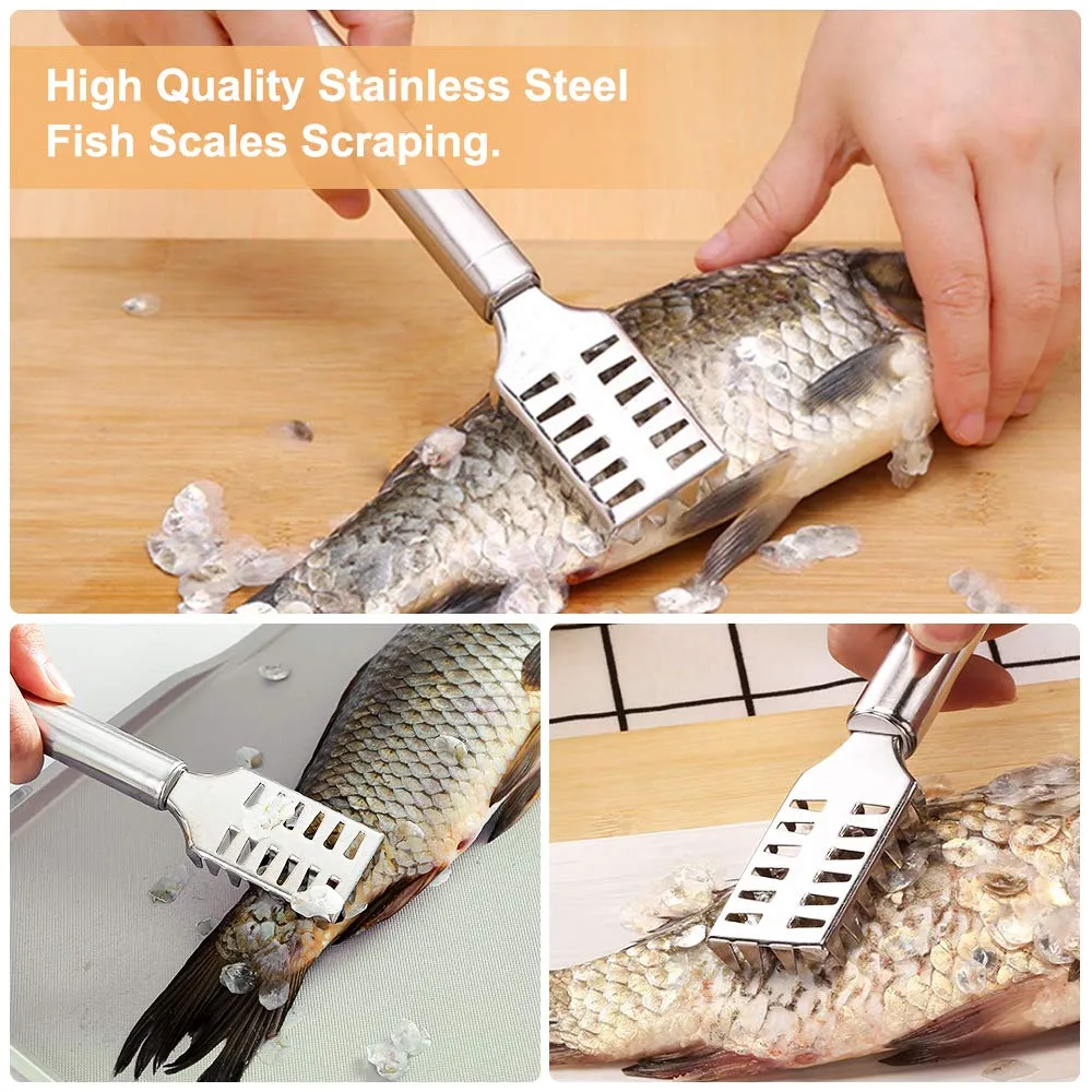 Fish Cleaning Scraping Scales Brush Graters Cleaner Scraper Tool