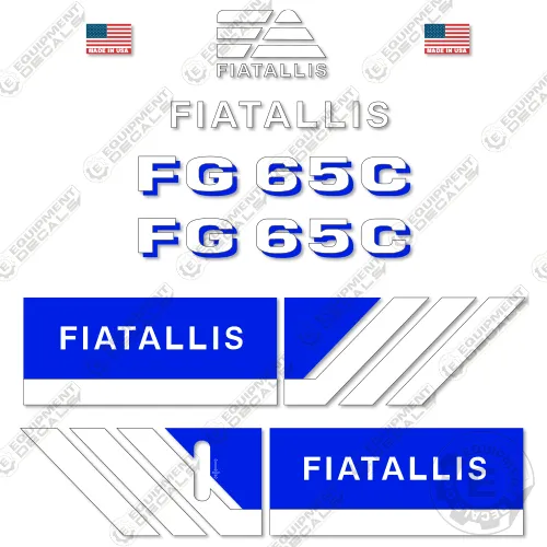 Fits Fiat Allis FG65C Decal Kit Motor Grader (Non-Turbo)