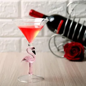 Flamingo Wine Glass