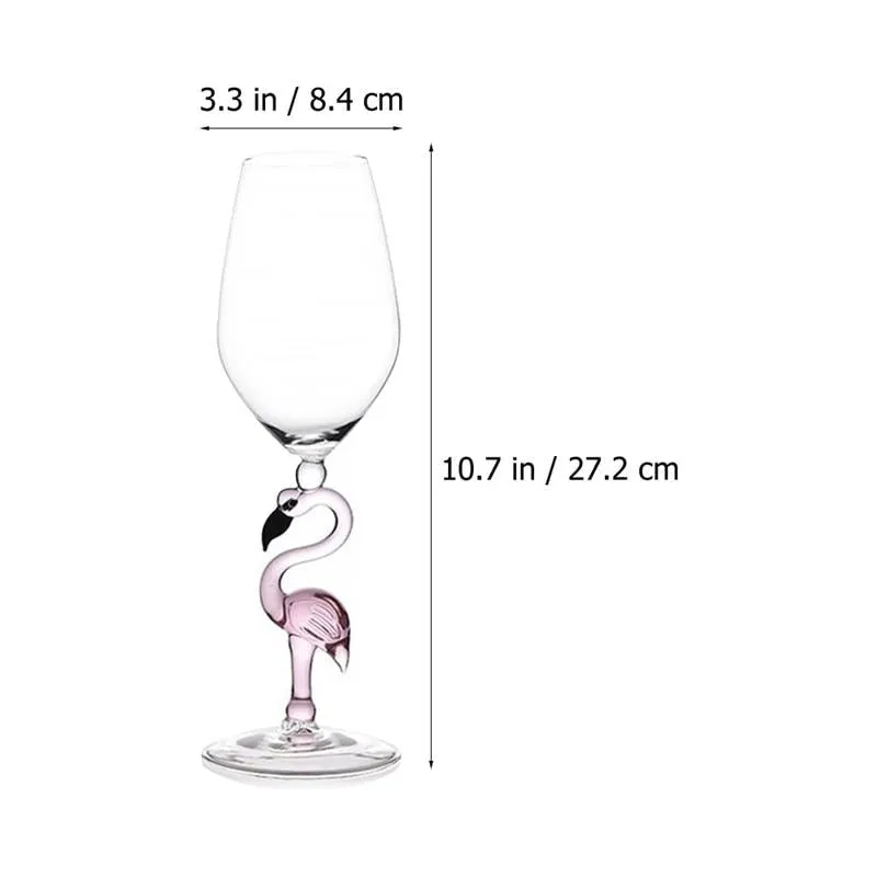 Flamingo Wine Glass