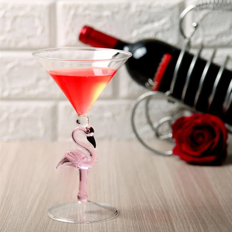 Flamingo Wine Glass