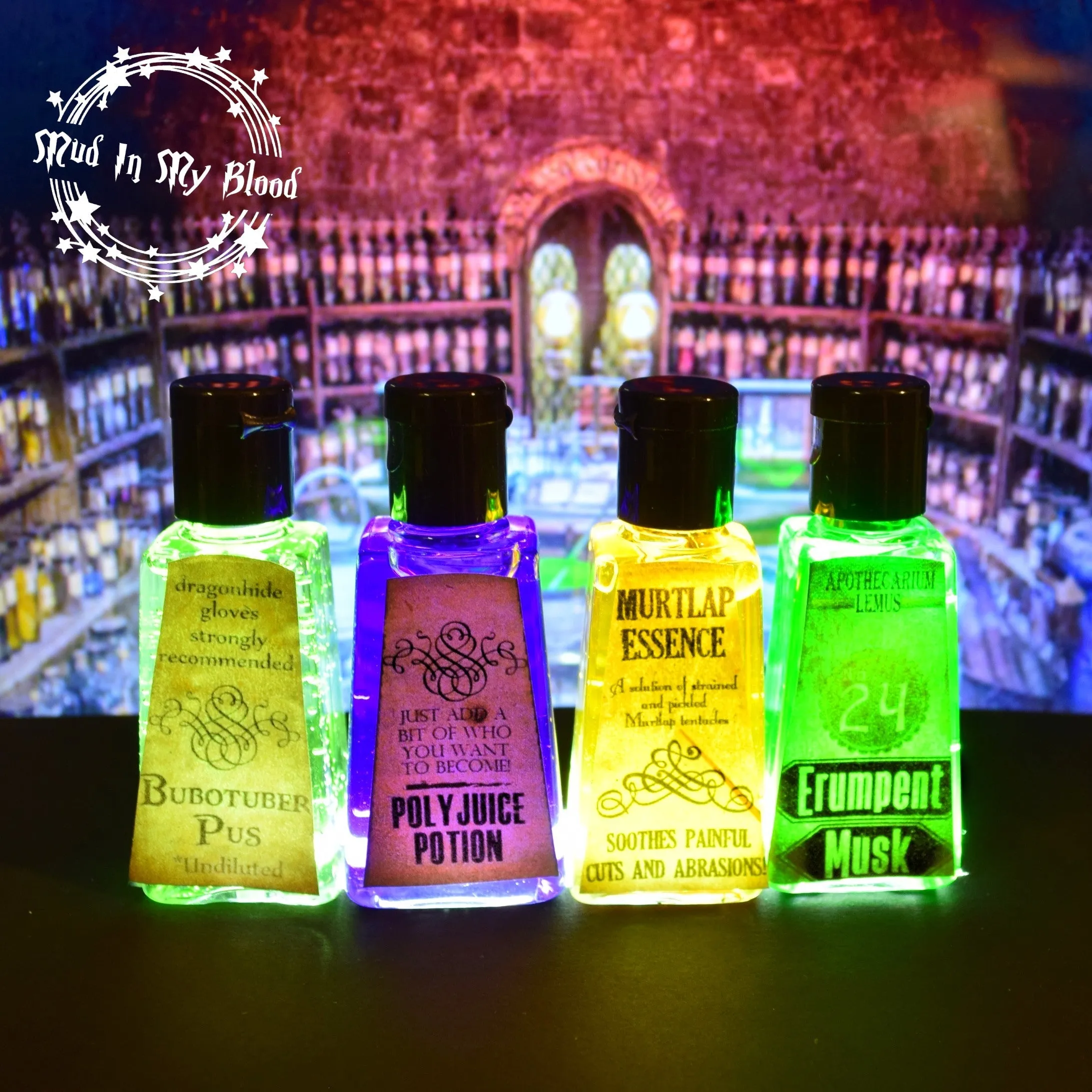 Four Pocket Potion Hand Sanitizers- Set 4