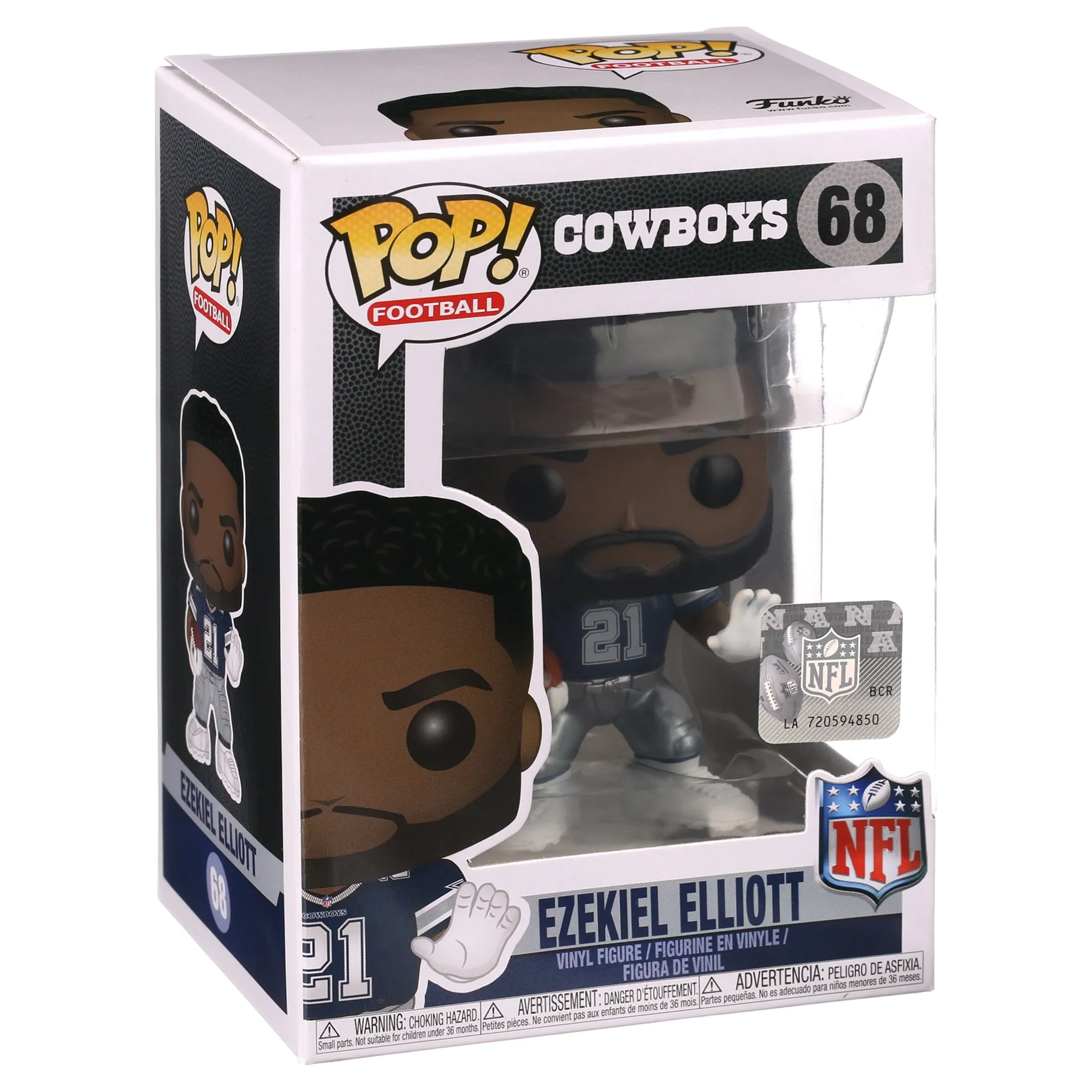 Funko POP NFL: Cowboys- Ezekiel Elliott (Away)