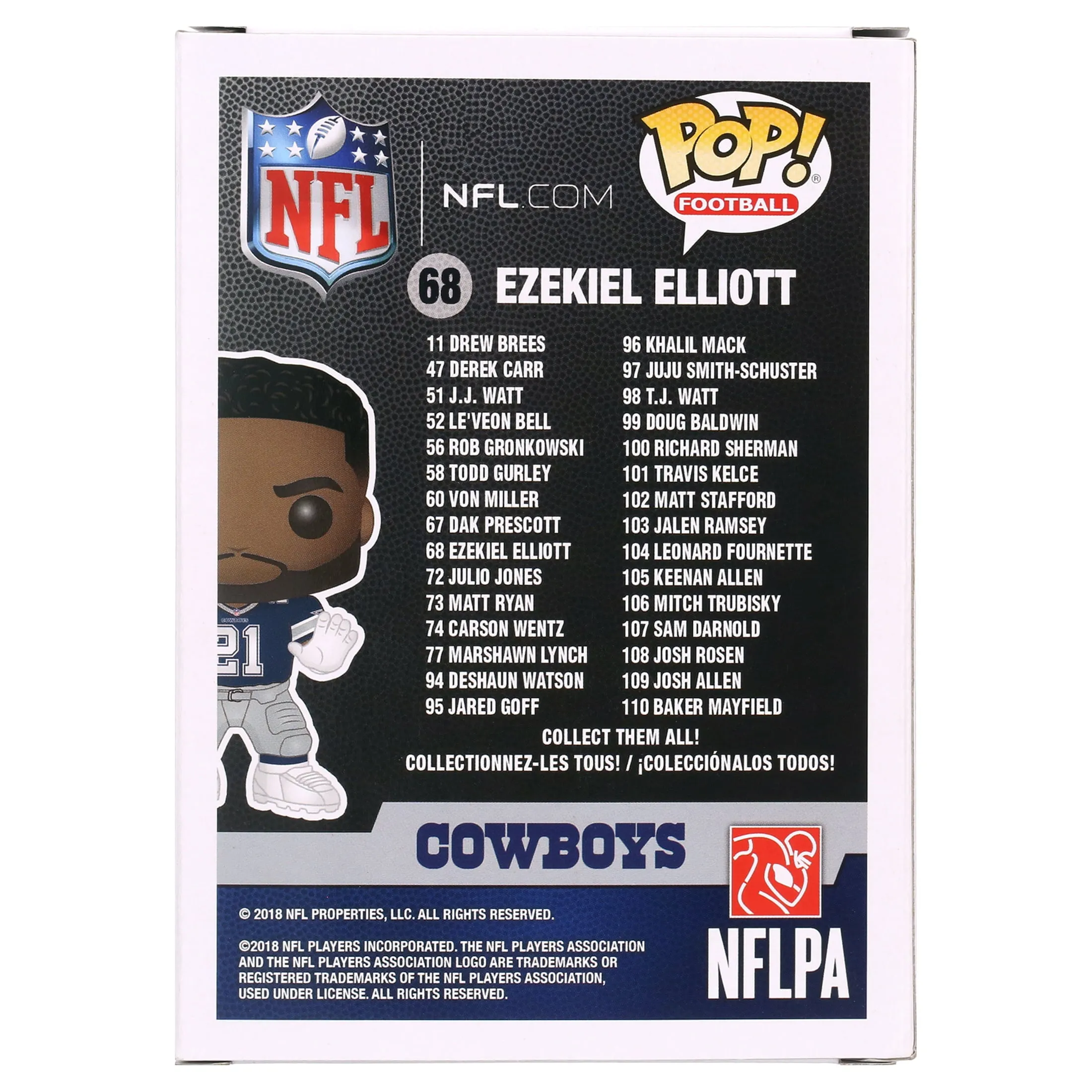 Funko POP NFL: Cowboys- Ezekiel Elliott (Away)